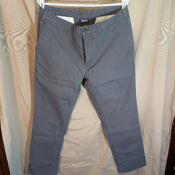 Patagonia Gray Cotton canvas pants 33 short - Picture 1 of 5